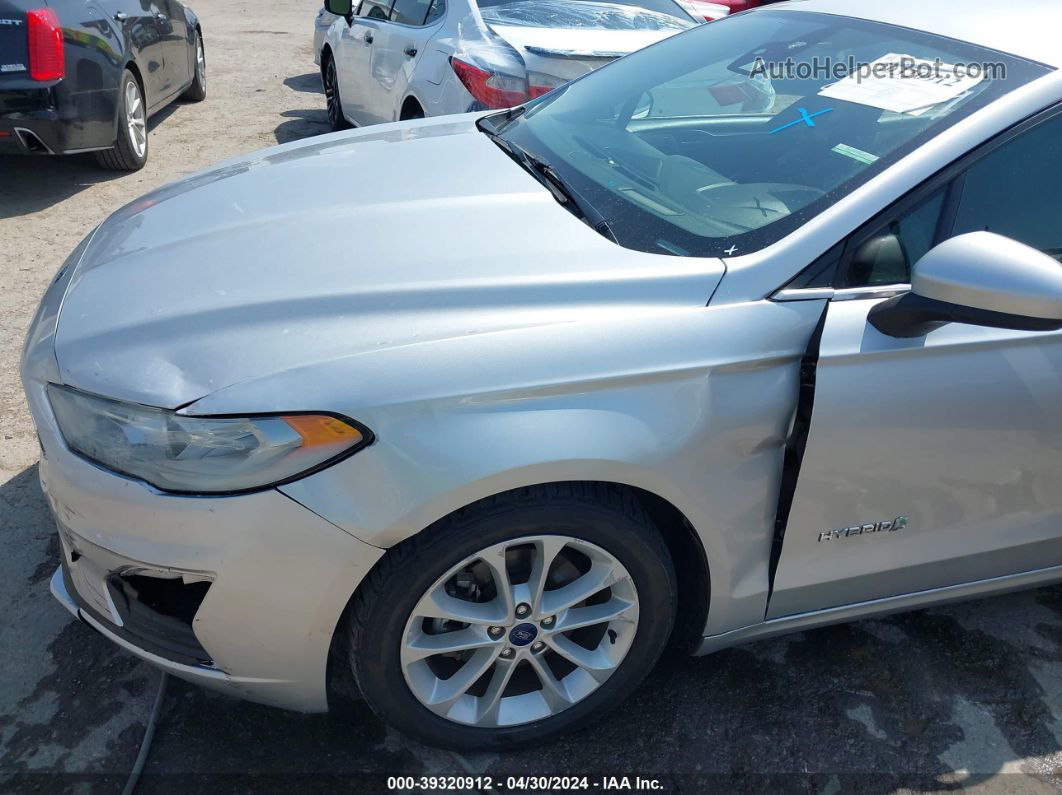 2019 Ford Fusion Hybrid Se Silver vin: 3FA6P0LU2KR223119