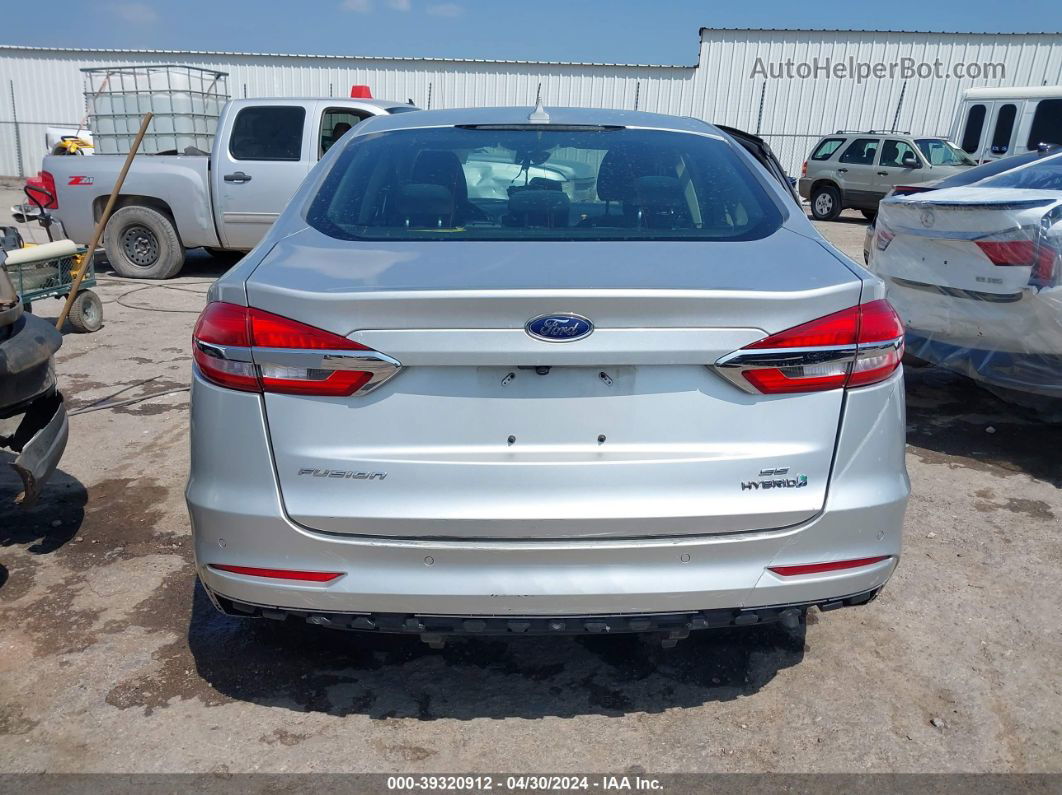 2019 Ford Fusion Hybrid Se Silver vin: 3FA6P0LU2KR223119