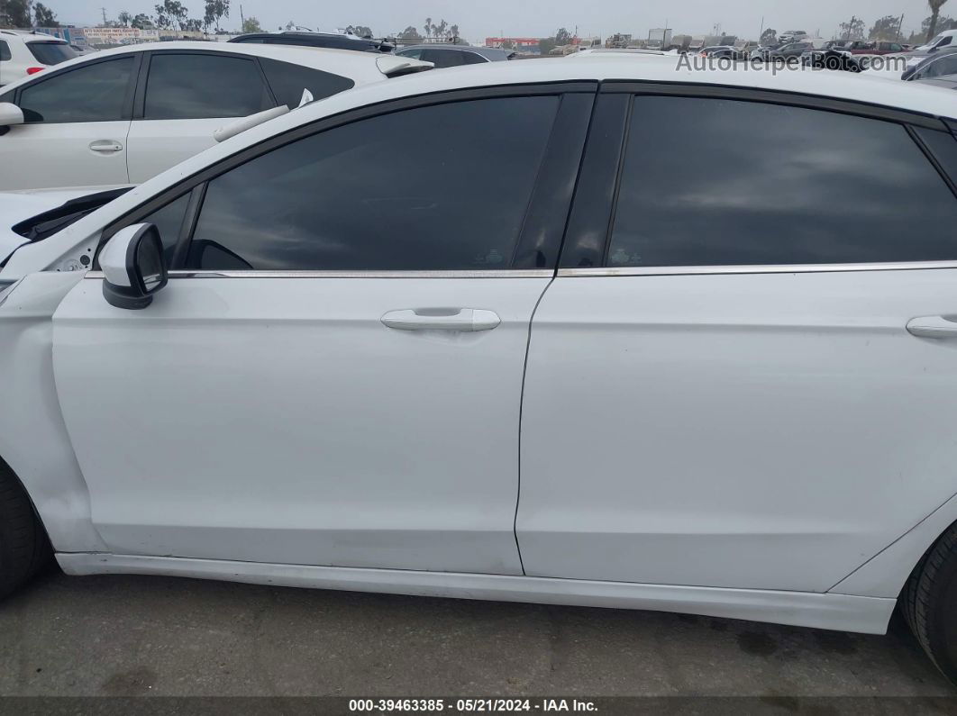 2019 Ford Fusion Hybrid Se White vin: 3FA6P0LU2KR272238