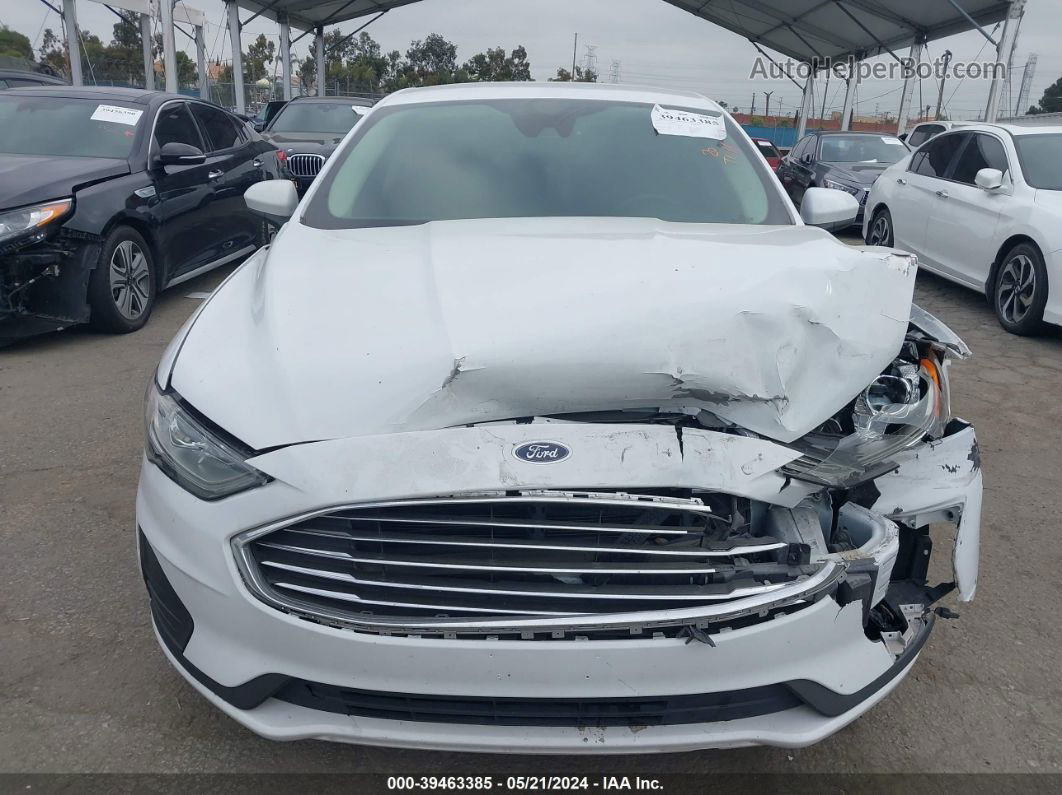 2019 Ford Fusion Hybrid Se White vin: 3FA6P0LU2KR272238