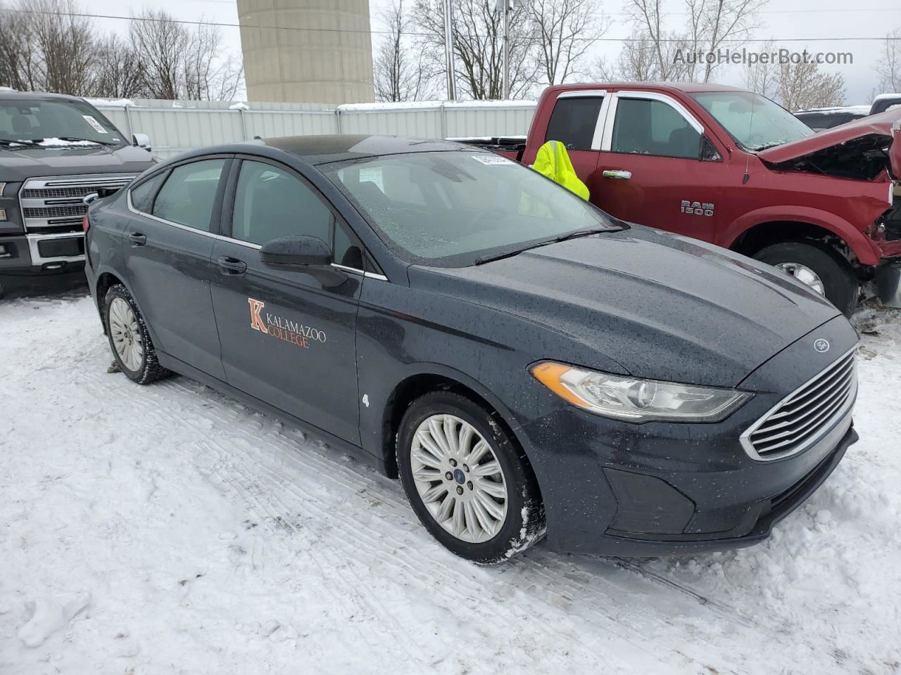 2020 Ford Fusion Se Black vin: 3FA6P0LU2LR110773