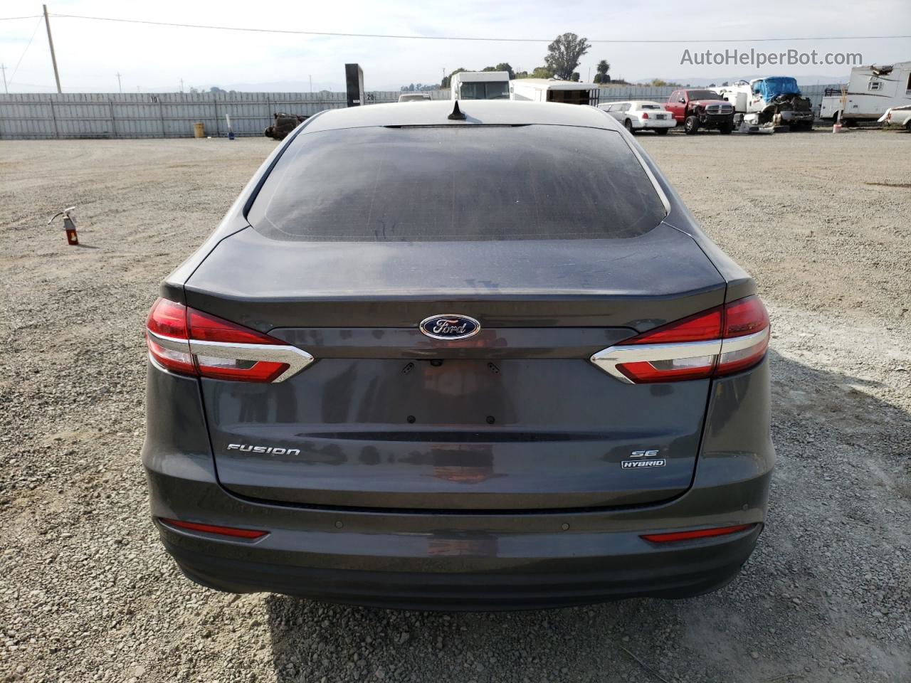 2020 Ford Fusion Se Gray vin: 3FA6P0LU2LR267395