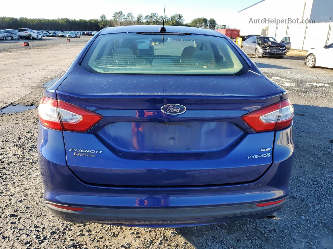 2013 Ford Fusion Se Hybrid Blue vin: 3FA6P0LU3DR188206