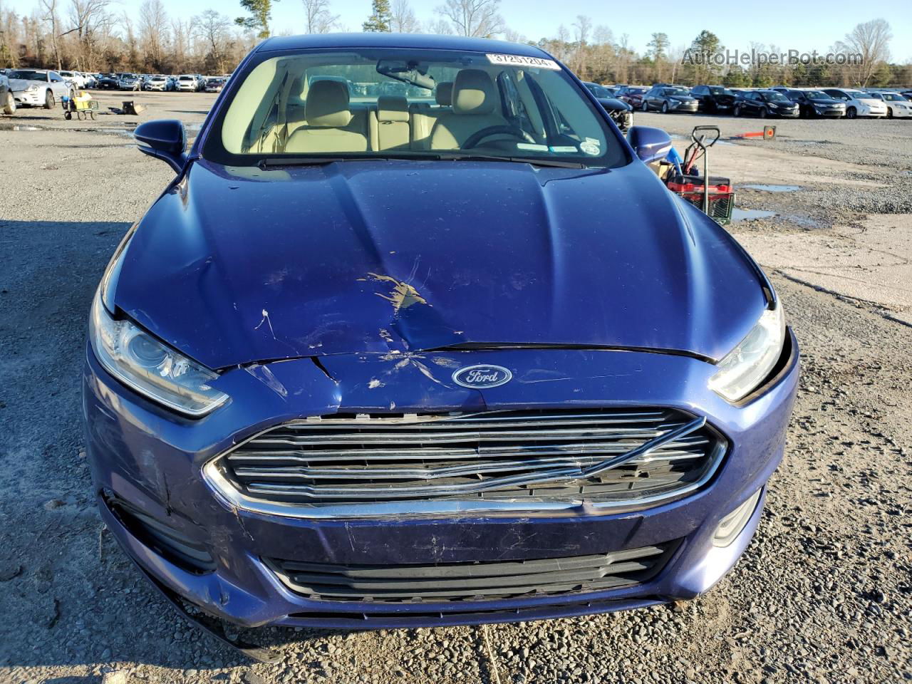 2013 Ford Fusion Se Hybrid Blue vin: 3FA6P0LU3DR188206