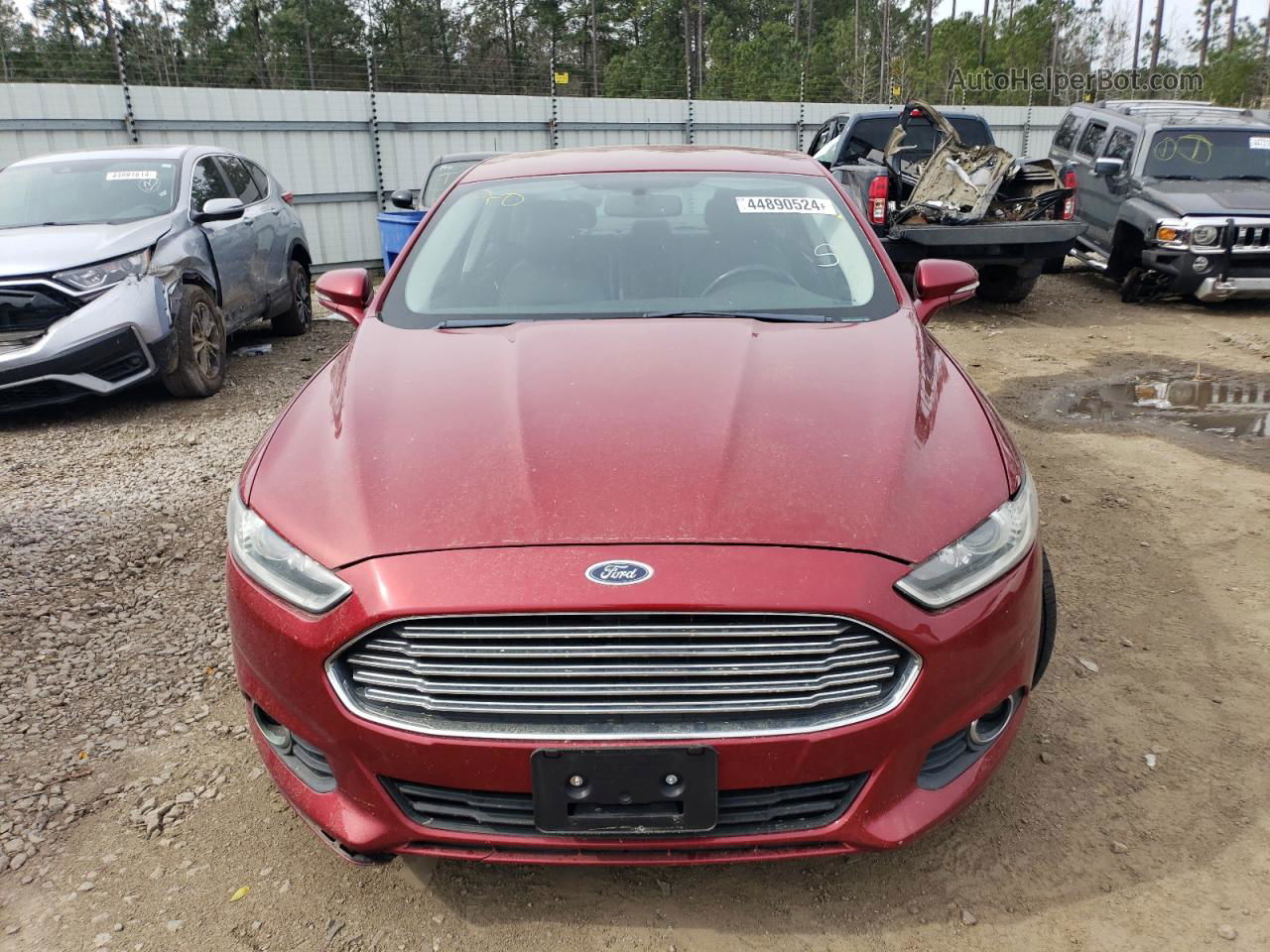 2013 Ford Fusion Se Hybrid Red vin: 3FA6P0LU3DR206235