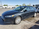 2014 Ford Fusion Se Hybrid Black vin: 3FA6P0LU3ER365869