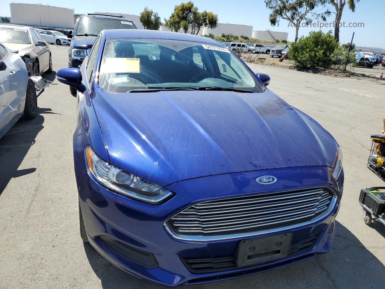 2016 Ford Fusion Se Hybrid Blue vin: 3FA6P0LU3GR173628