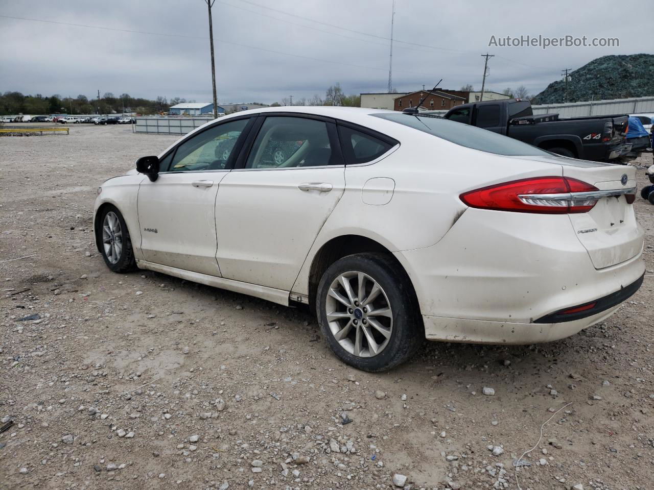 2017 Ford Fusion Se Hybrid White vin: 3FA6P0LU3HR117190