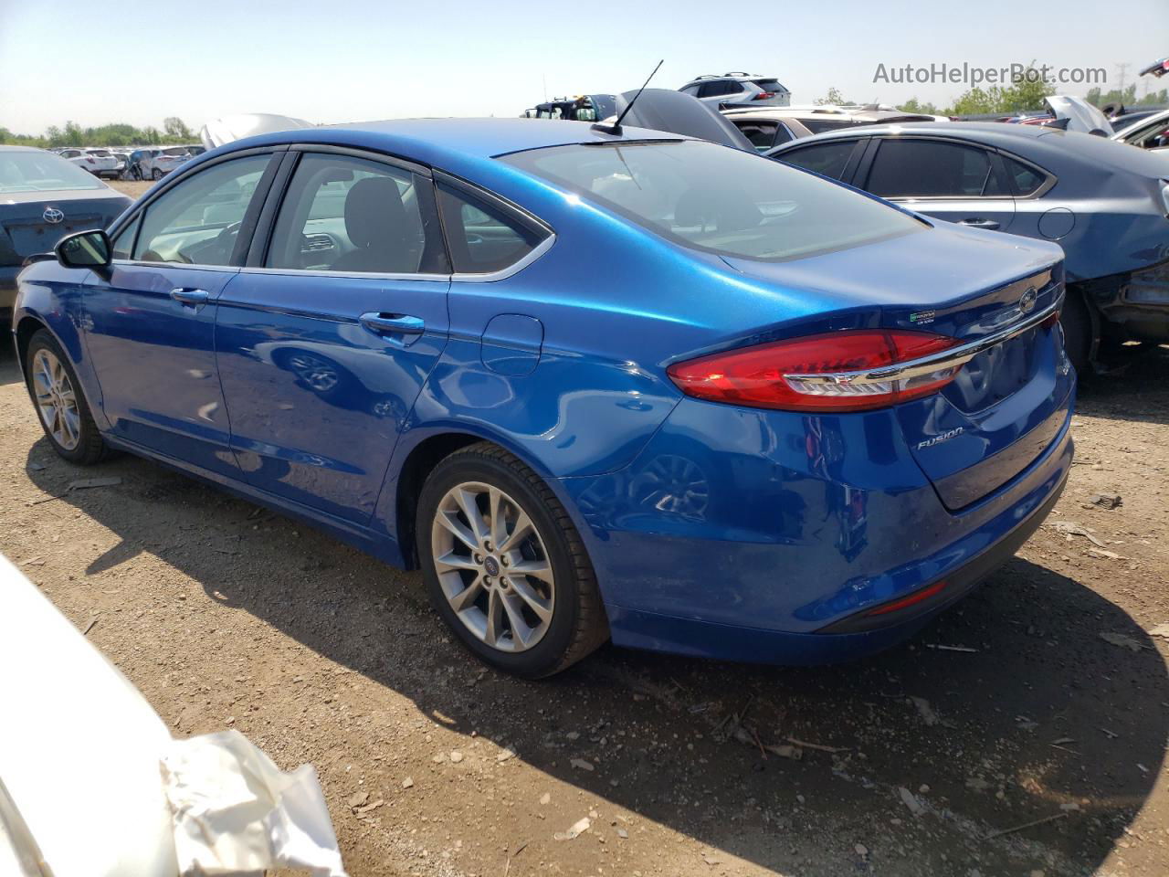 2017 Ford Fusion Se Hybrid Blue vin: 3FA6P0LU3HR223039