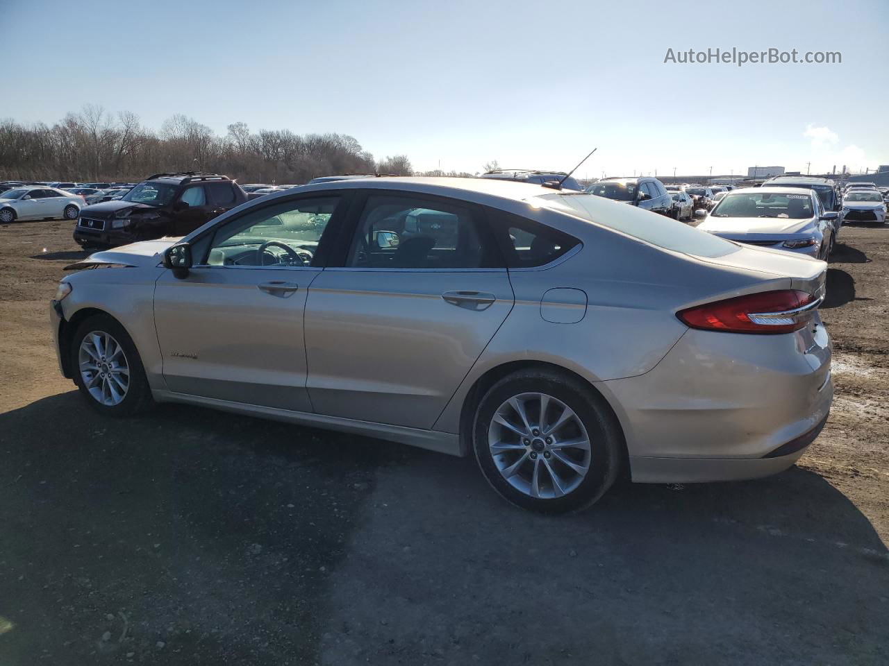 2017 Ford Fusion Se Hybrid Beige vin: 3FA6P0LU3HR295164