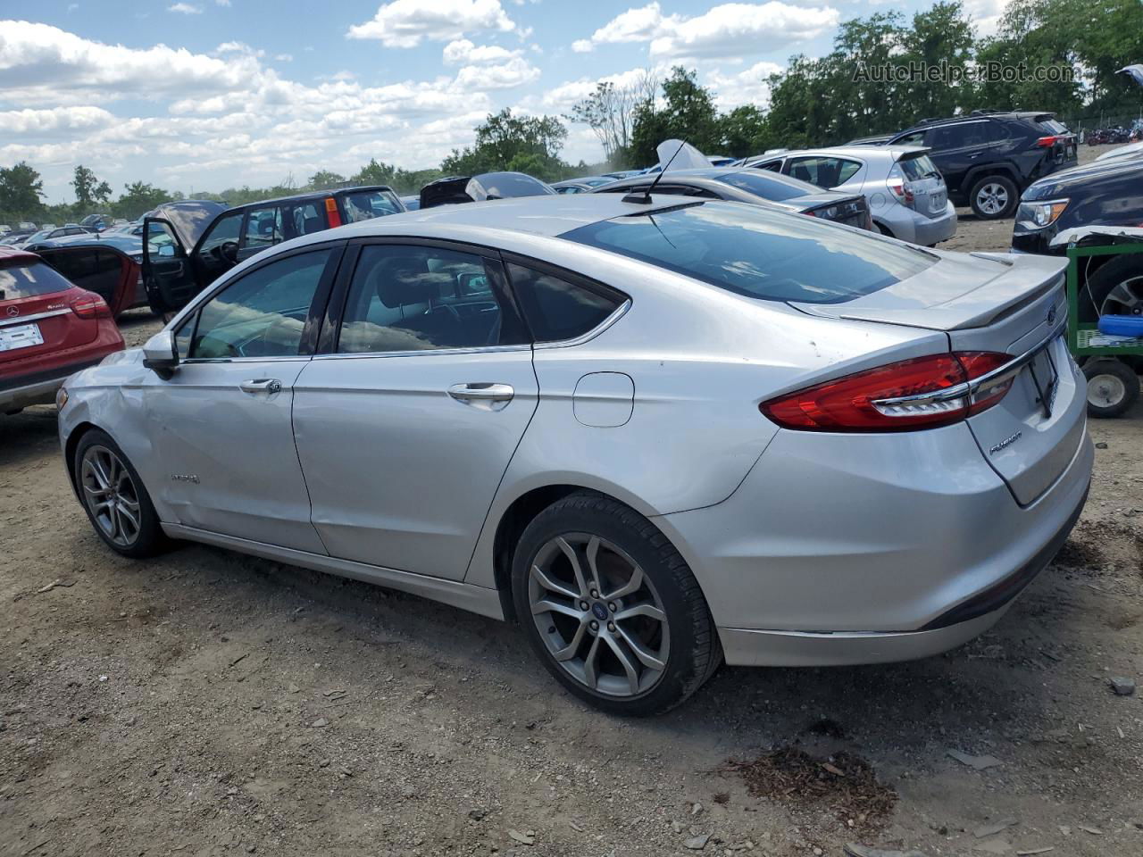 2017 Ford Fusion Se Hybrid Silver vin: 3FA6P0LU3HR300542