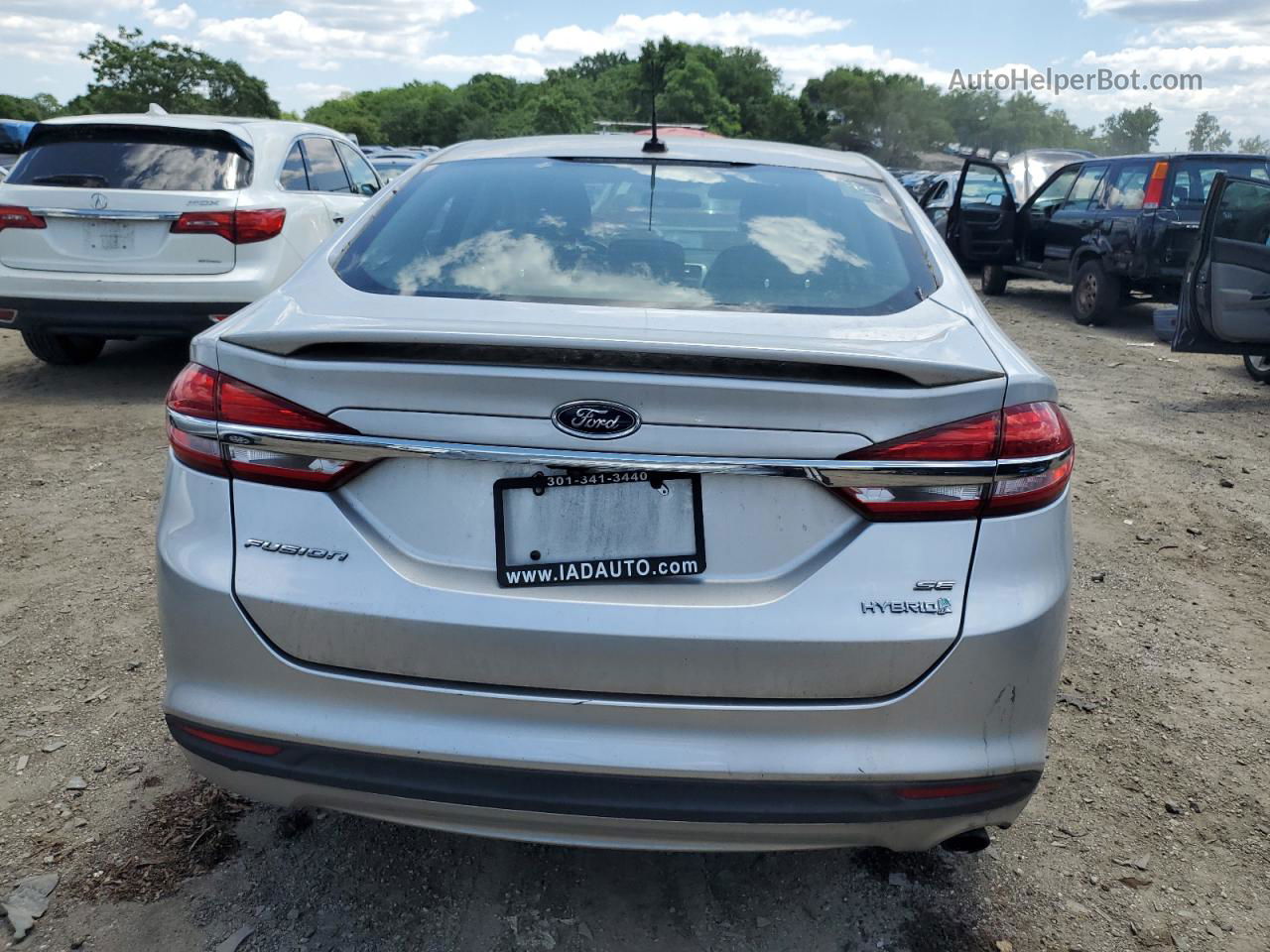 2017 Ford Fusion Se Hybrid Silver vin: 3FA6P0LU3HR300542