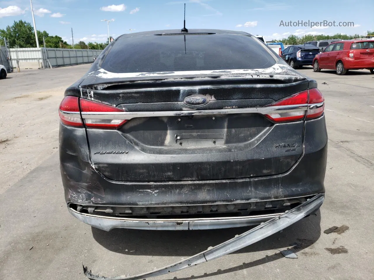 2018 Ford Fusion Se Hybrid Черный vin: 3FA6P0LU3JR219787