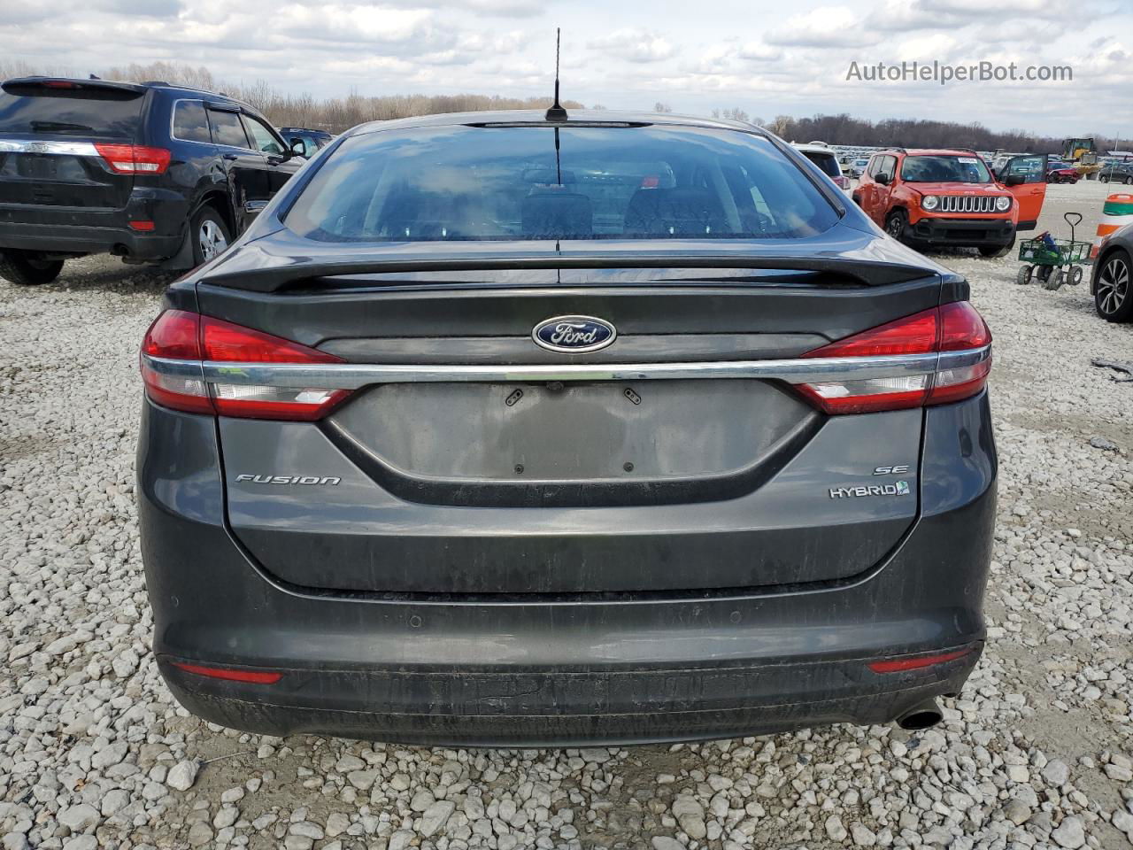 2018 Ford Fusion Se Hybrid Угольный vin: 3FA6P0LU3JR255849