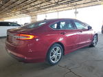 2018 Ford Fusion Se Hybrid Red vin: 3FA6P0LU3JR257455