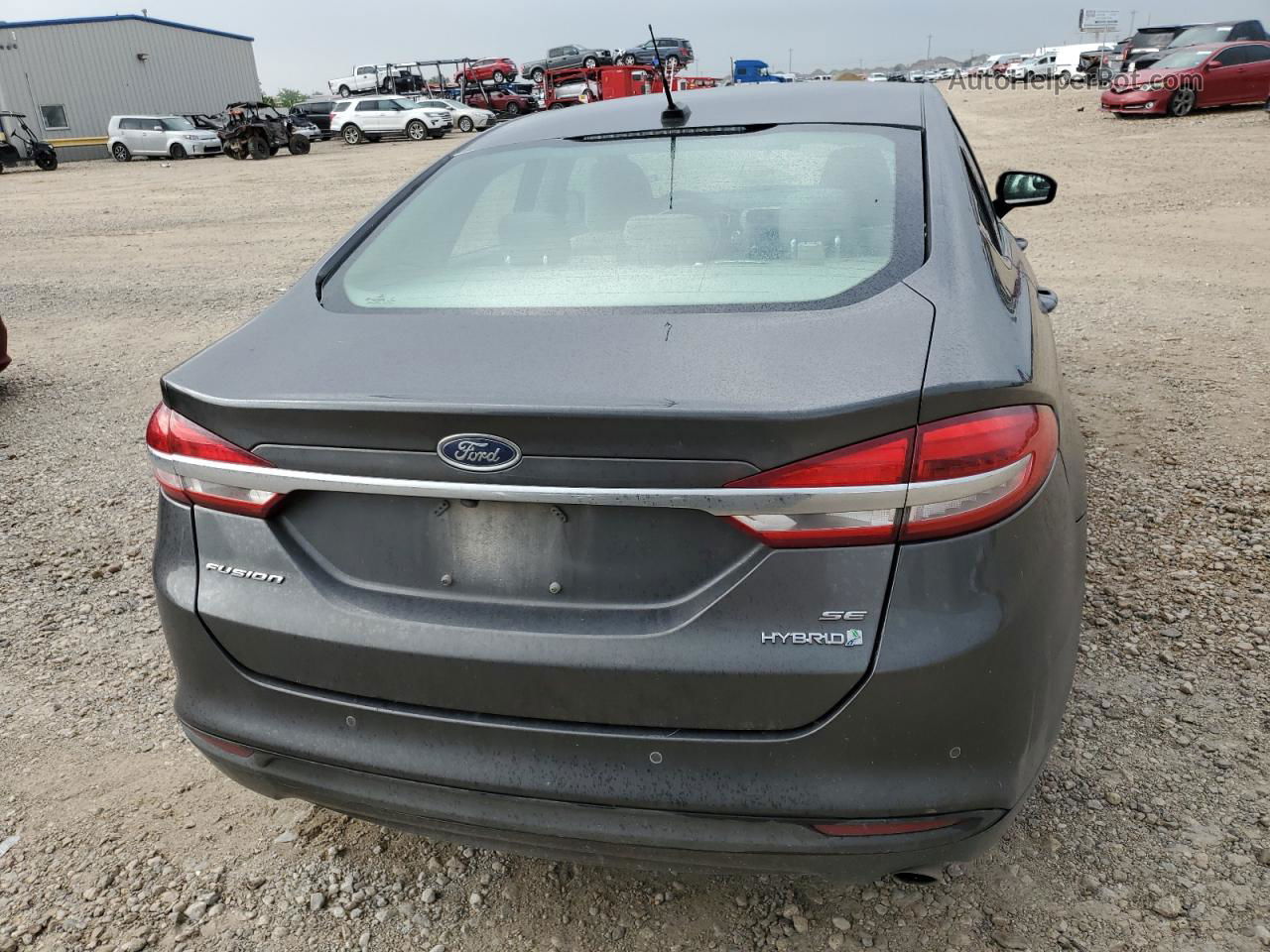 2018 Ford Fusion Se Hybrid Серый vin: 3FA6P0LU3JR268925