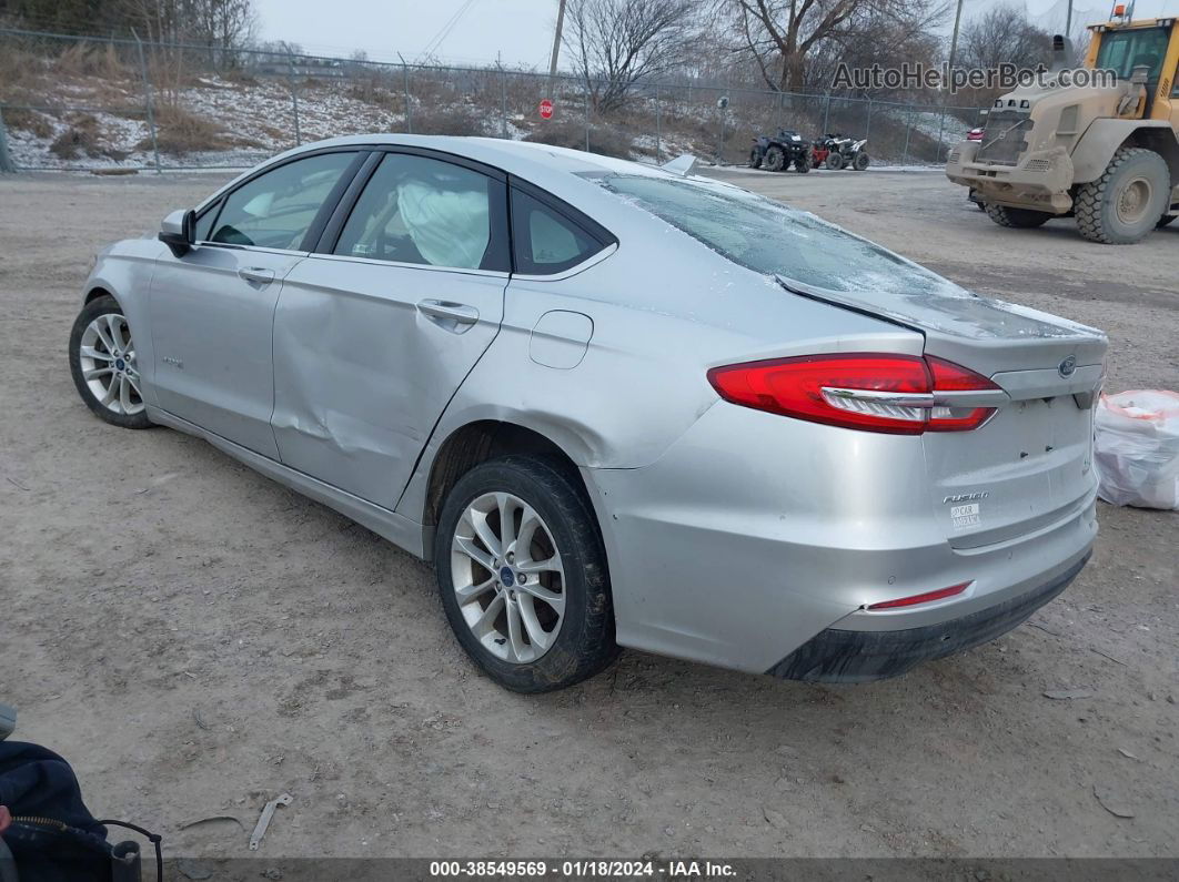 2019 Ford Fusion Hybrid Se Silver vin: 3FA6P0LU3KR105418