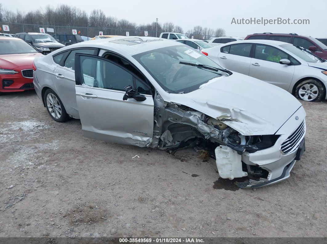 2019 Ford Fusion Hybrid Se Silver vin: 3FA6P0LU3KR105418