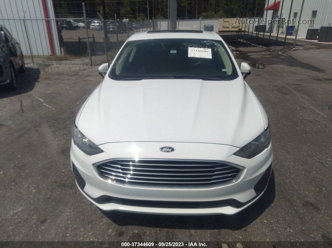 2019 Ford Fusion Hybrid Se White vin: 3FA6P0LU3KR120095