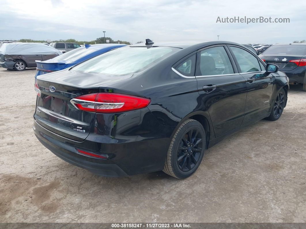 2019 Ford Fusion Hybrid Se Black vin: 3FA6P0LU3KR147815