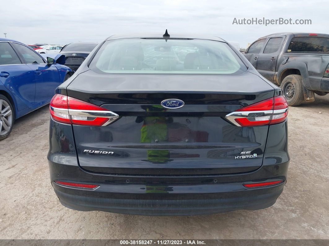 2019 Ford Fusion Hybrid Se Black vin: 3FA6P0LU3KR147815