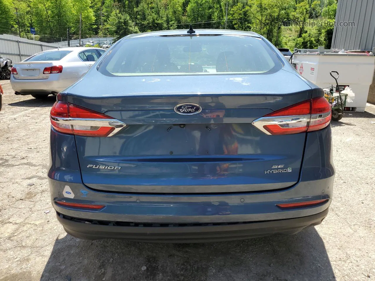 2019 Ford Fusion Se Blue vin: 3FA6P0LU3KR154926