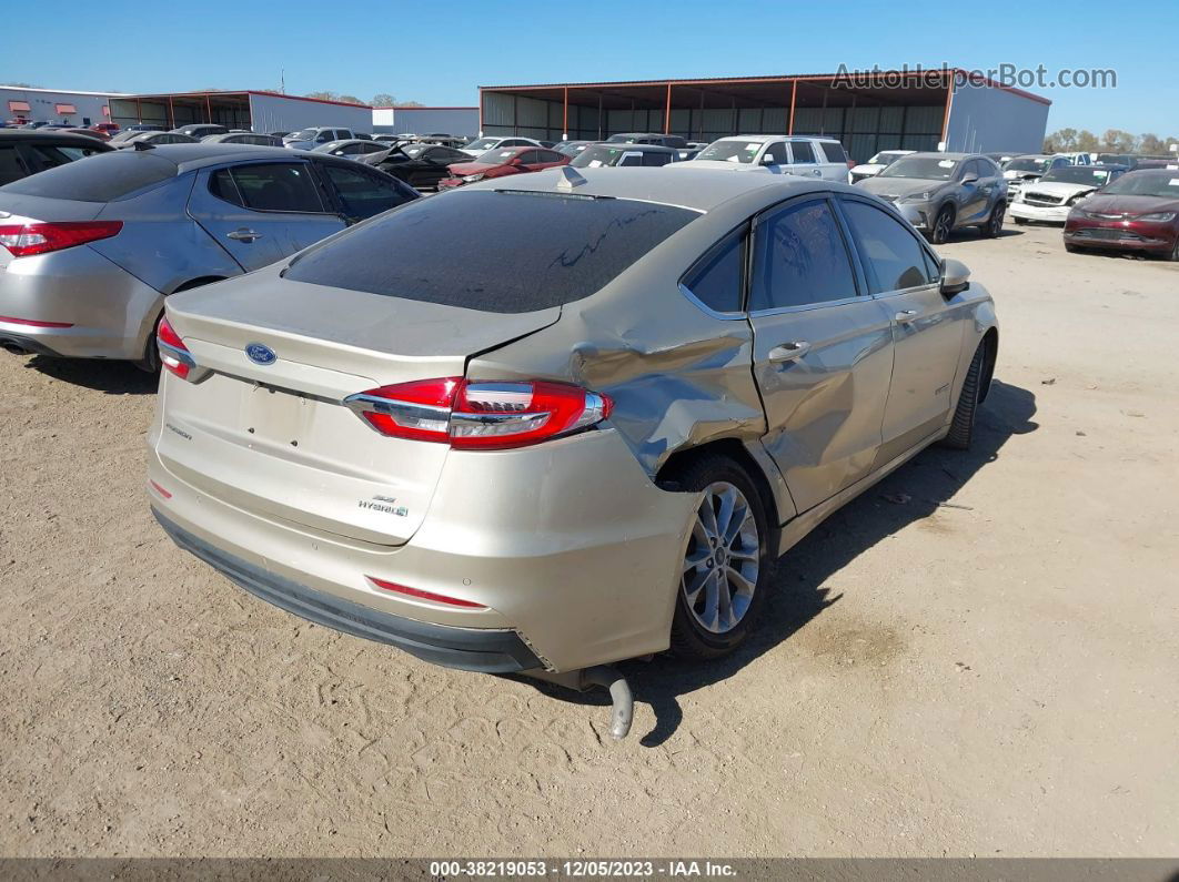 2019 Ford Fusion Hybrid Se Gold vin: 3FA6P0LU3KR263872