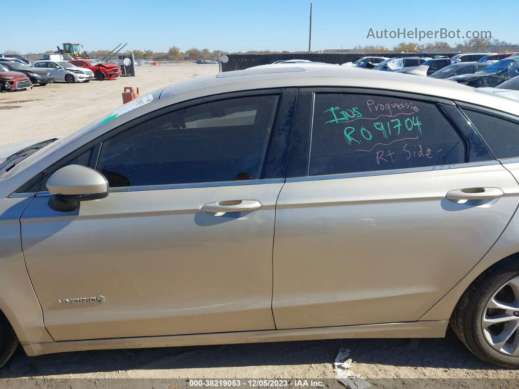 2019 Ford Fusion Hybrid Se Gold vin: 3FA6P0LU3KR263872