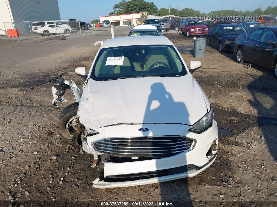 2019 Ford Fusion Hybrid Se White vin: 3FA6P0LU3KR267131