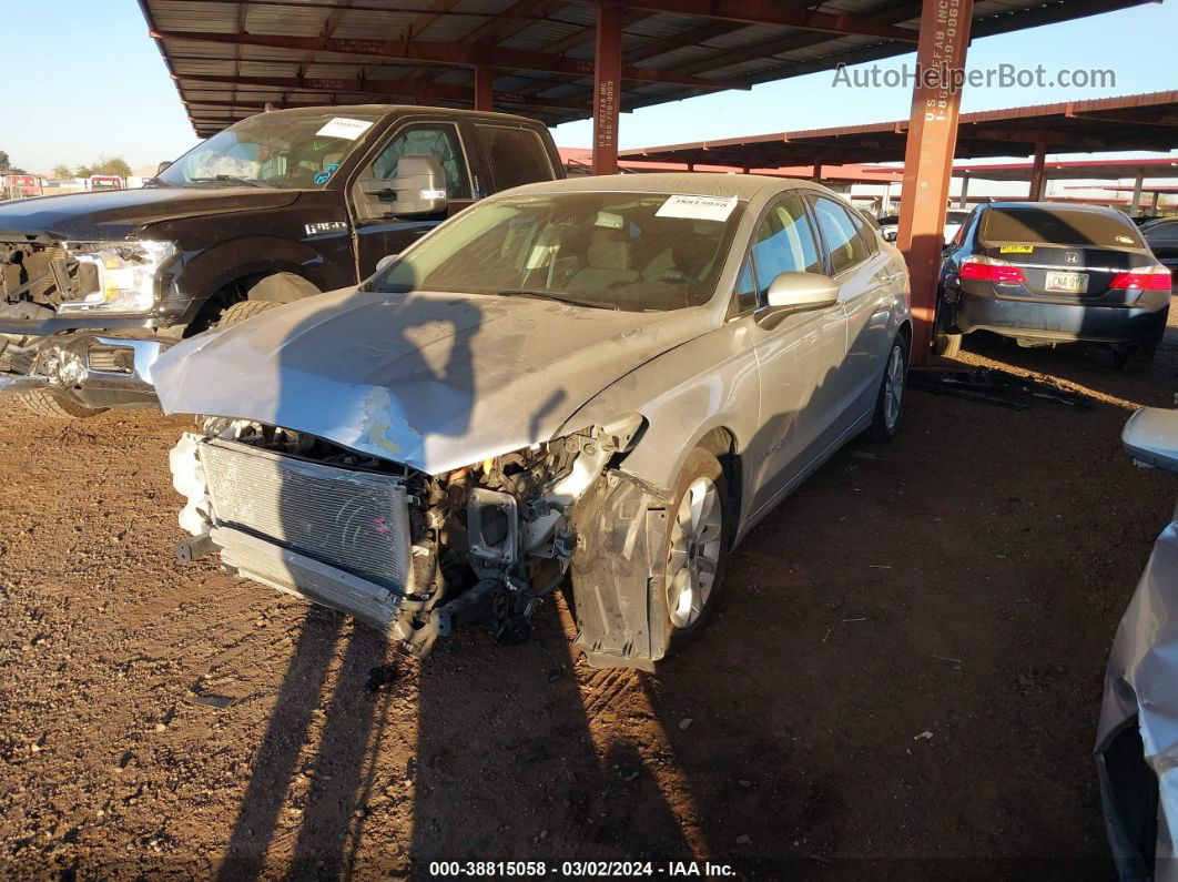 2019 Ford Fusion Hybrid Se Silver vin: 3FA6P0LU3KR268876