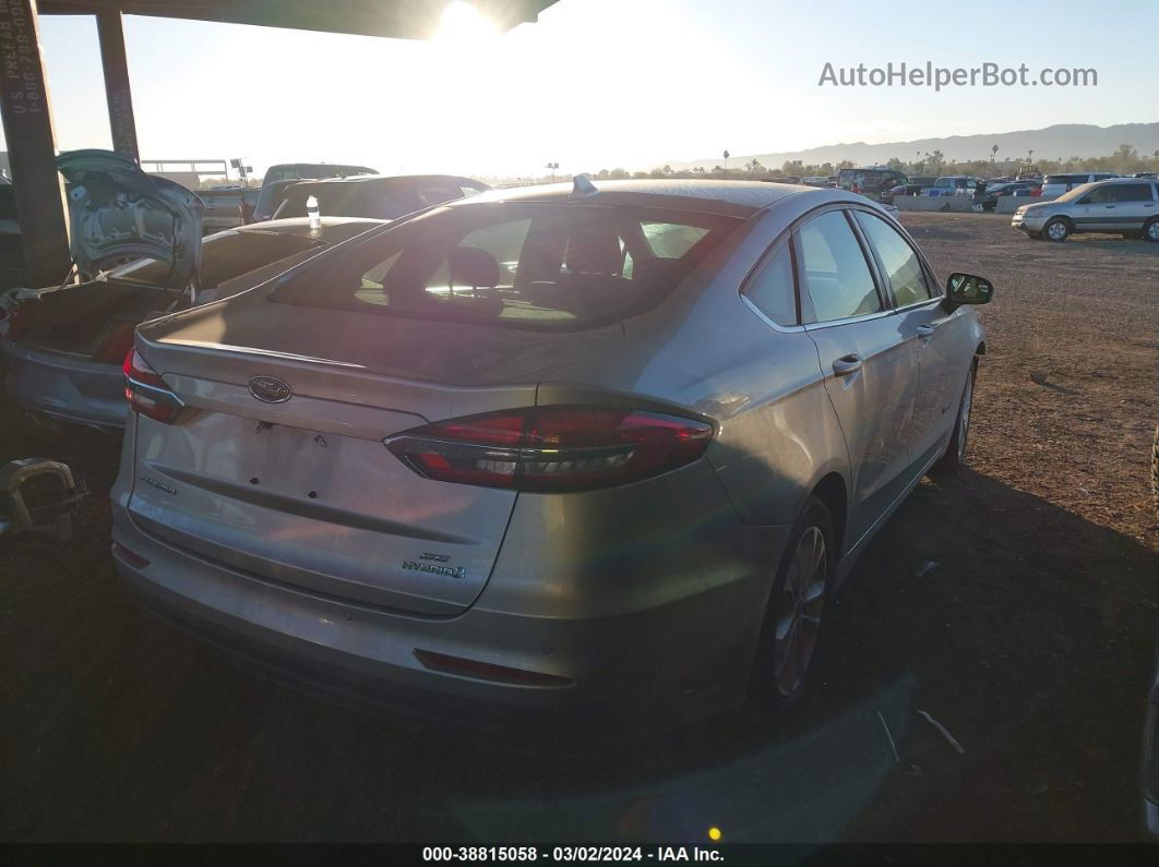 2019 Ford Fusion Hybrid Se Silver vin: 3FA6P0LU3KR268876