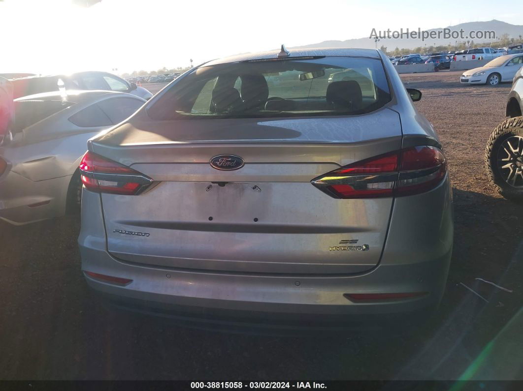 2019 Ford Fusion Hybrid Se Silver vin: 3FA6P0LU3KR268876