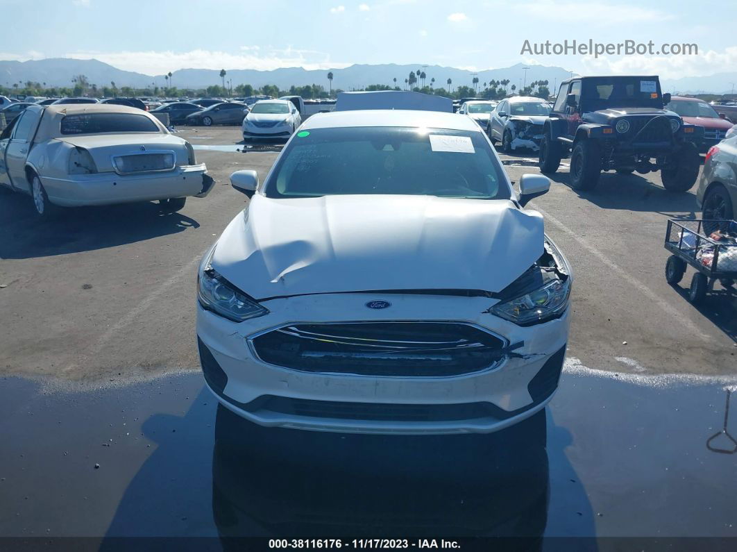 2019 Ford Fusion Hybrid Se White vin: 3FA6P0LU3KR284558