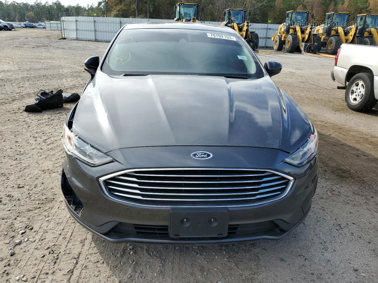 2020 Ford Fusion Se Gray vin: 3FA6P0LU3LR263954