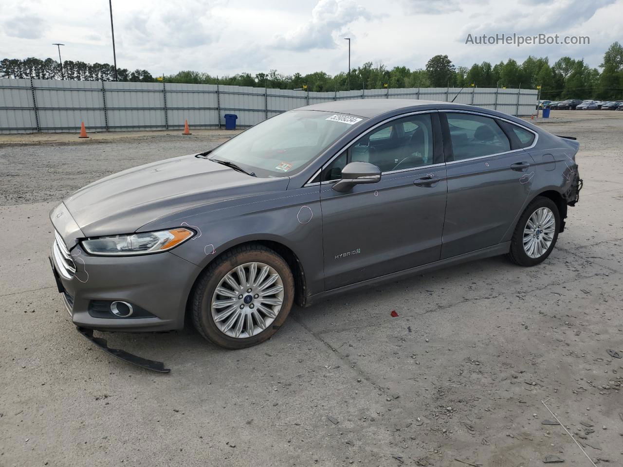 2013 Ford Fusion Se Hybrid Gray vin: 3FA6P0LU4DR206163