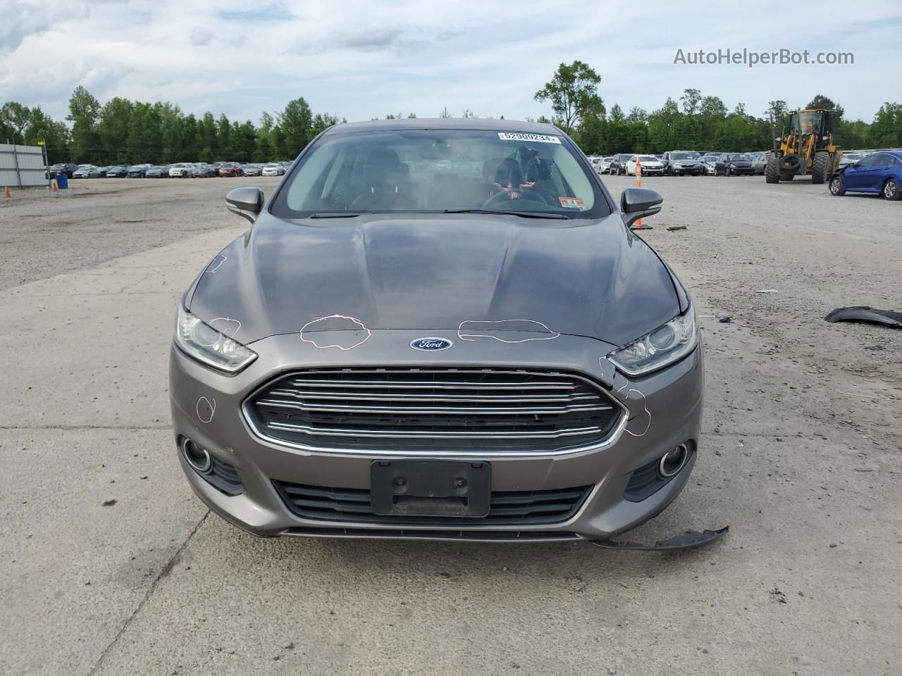 2013 Ford Fusion Se Hybrid Gray vin: 3FA6P0LU4DR206163