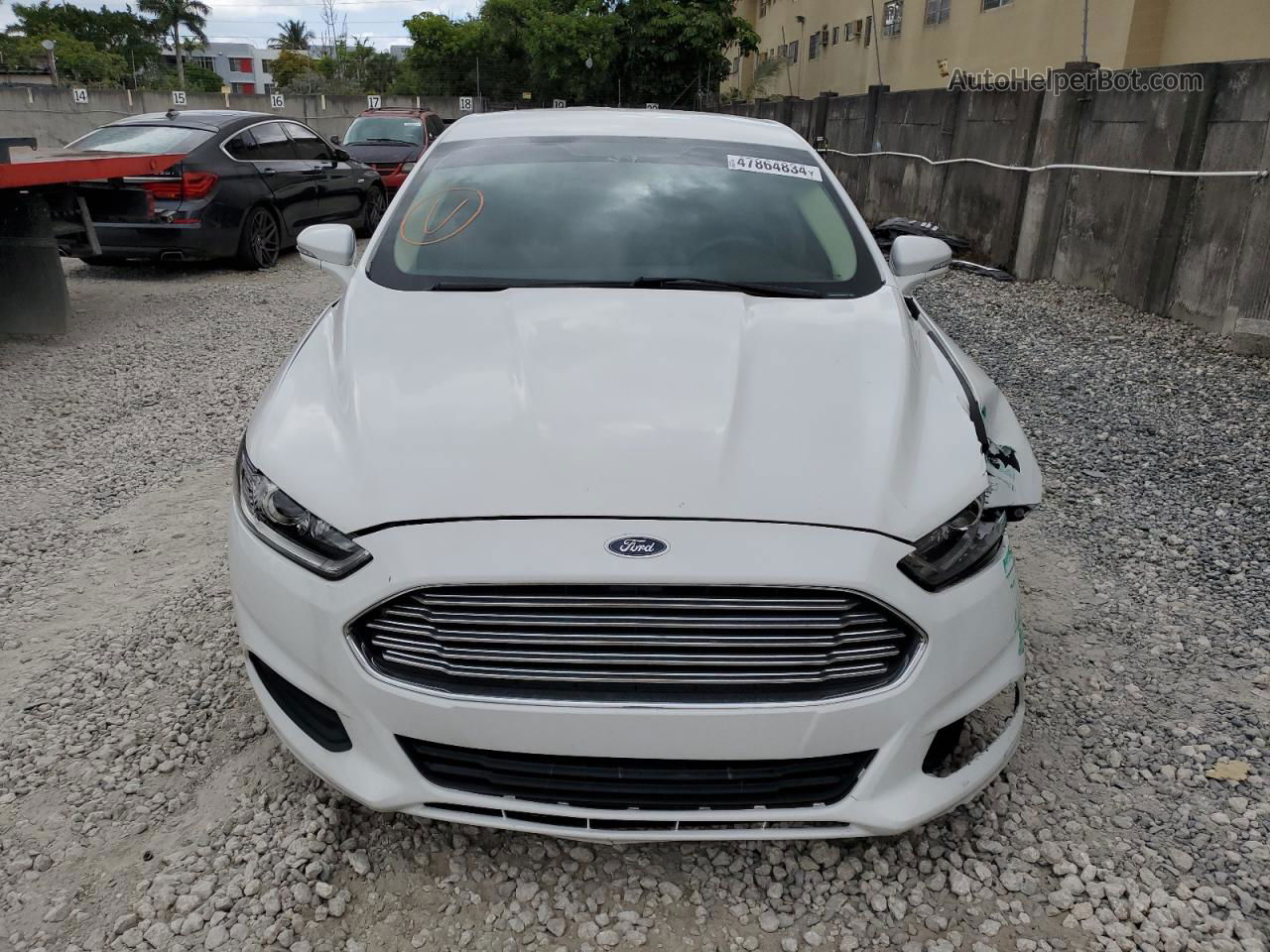 2013 Ford Fusion Se Hybrid White vin: 3FA6P0LU4DR236960