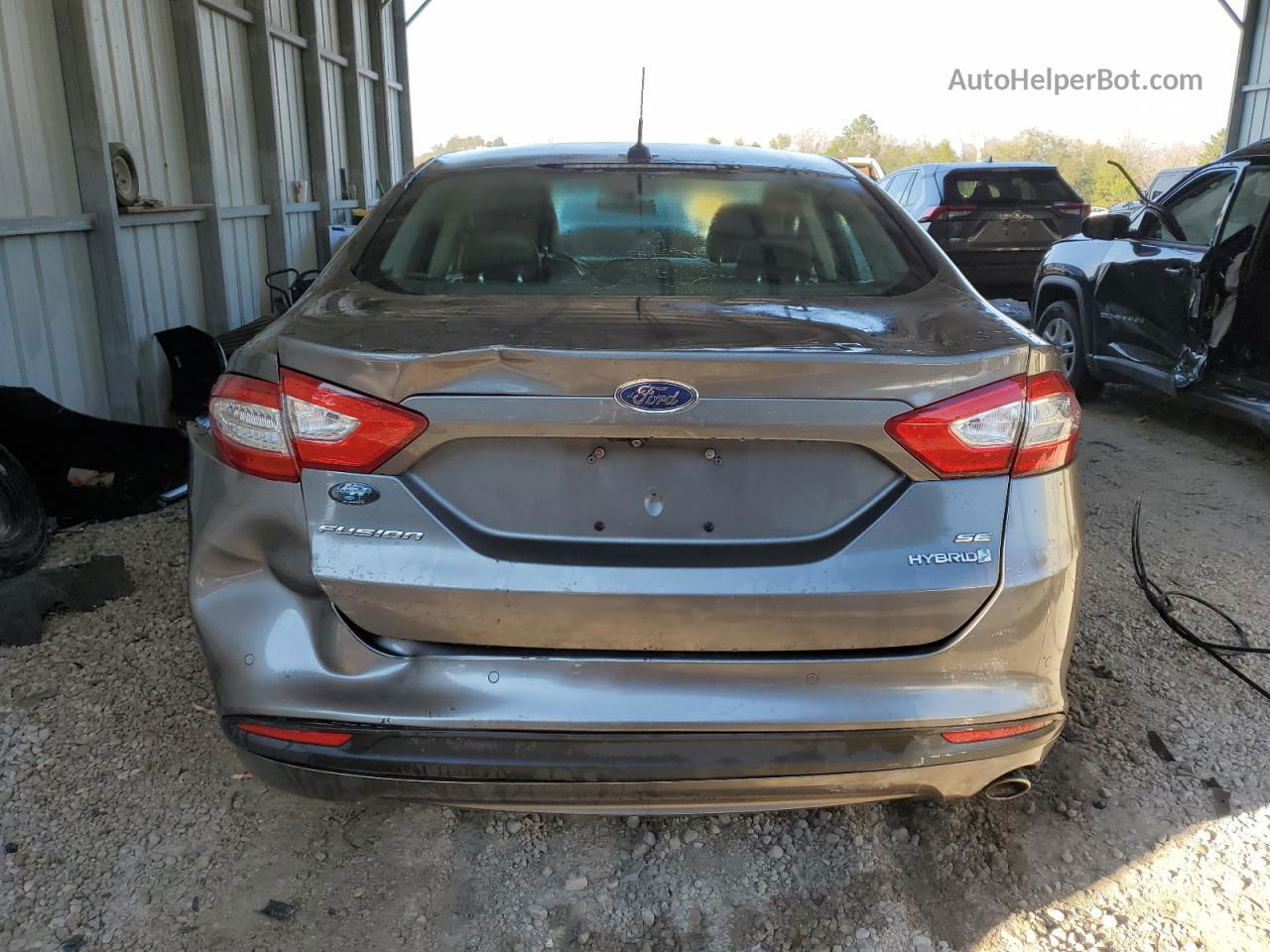 2013 Ford Fusion Se Hybrid Gray vin: 3FA6P0LU4DR252320