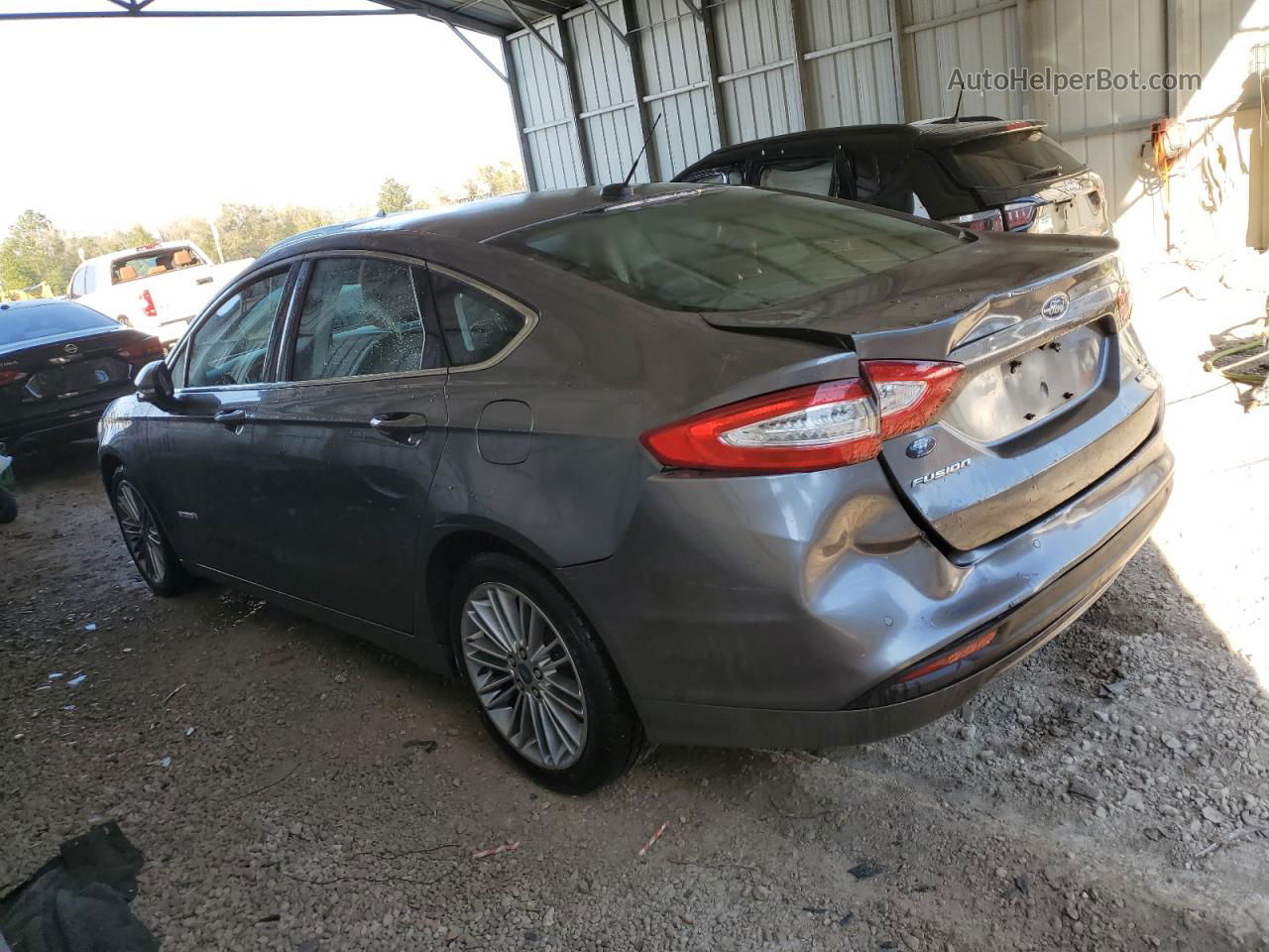 2013 Ford Fusion Se Hybrid Gray vin: 3FA6P0LU4DR252320