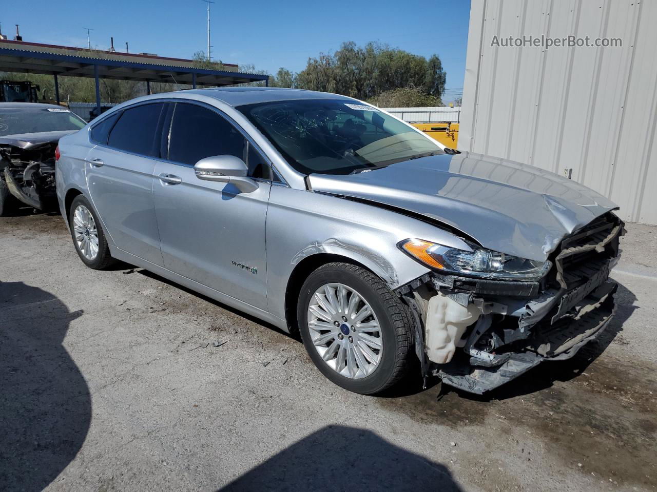 2014 Ford Fusion Se Hybrid Silver vin: 3FA6P0LU4ER269524