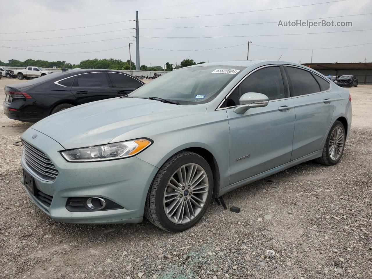 2014 Ford Fusion Se Hybrid Silver vin: 3FA6P0LU4ER350541