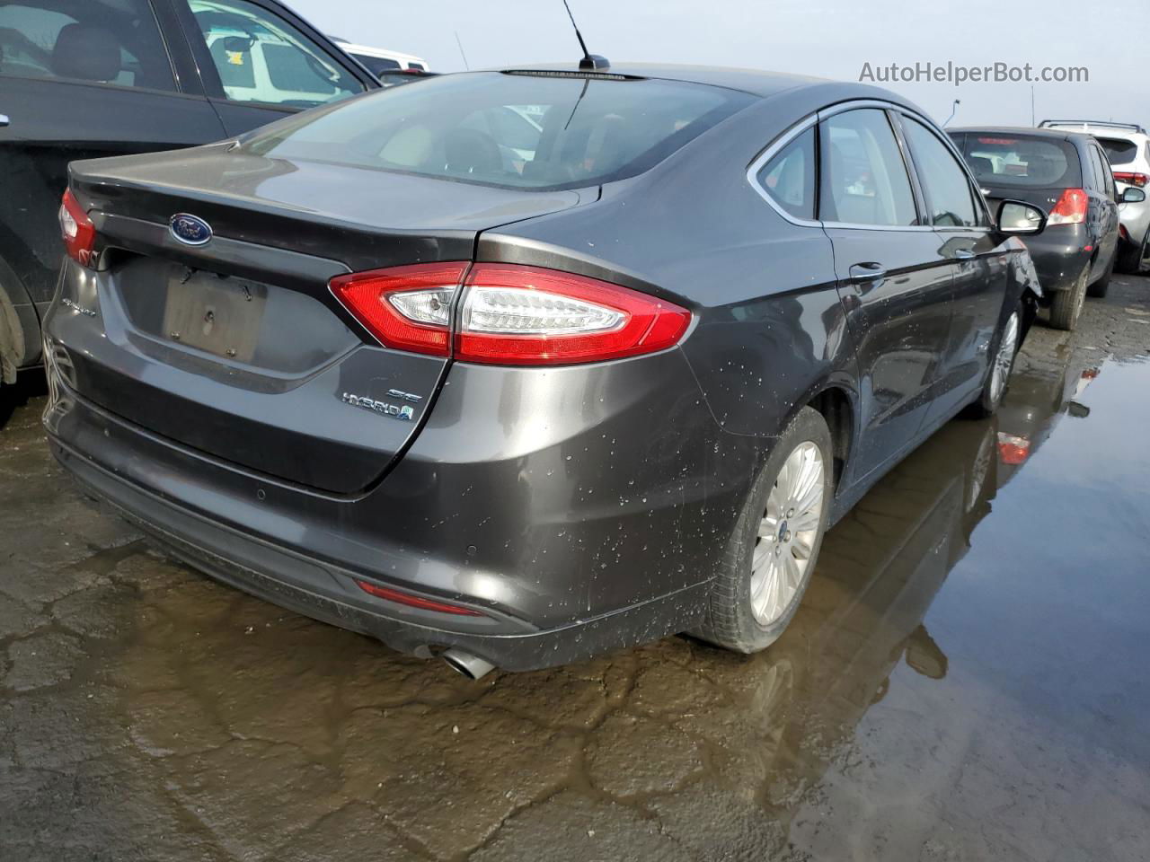 2015 Ford Fusion Se Hybrid Gray vin: 3FA6P0LU4FR195880