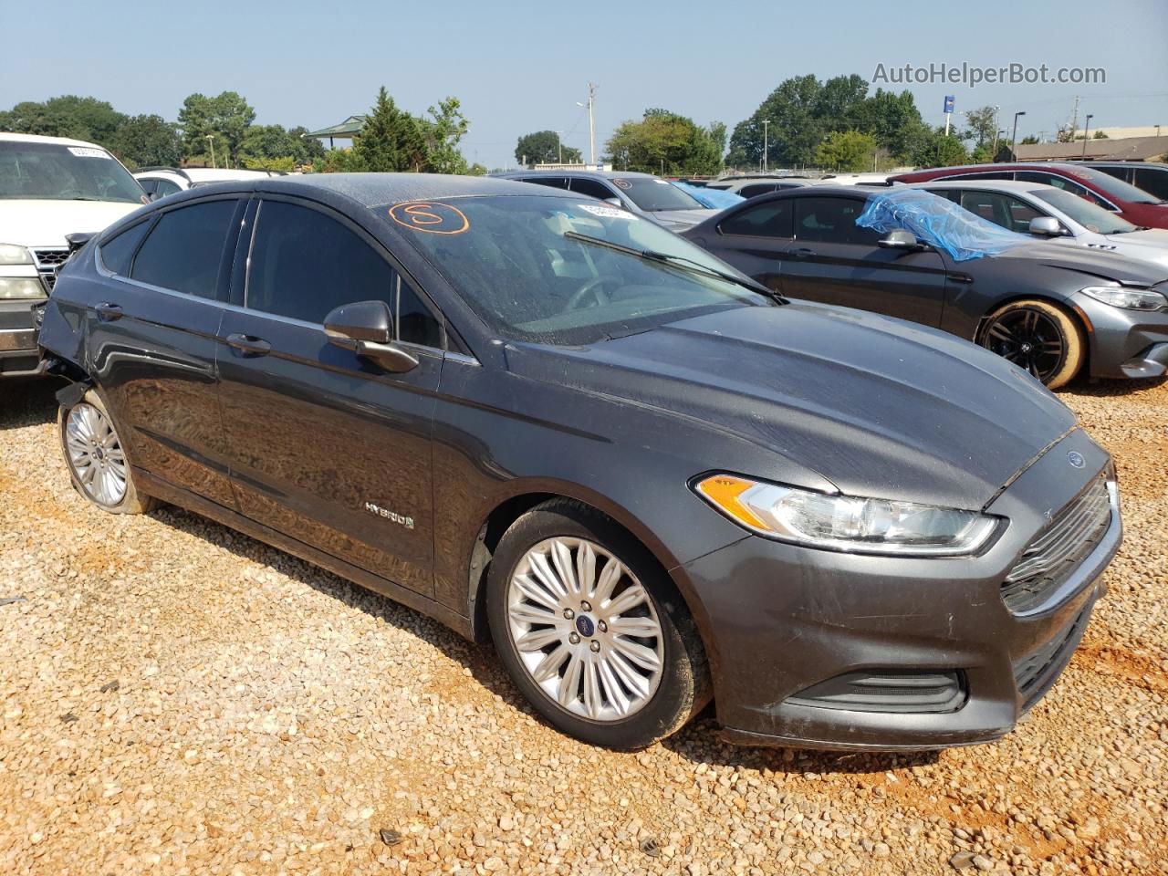 2016 Ford Fusion Se Hybrid Gray vin: 3FA6P0LU4GR218916