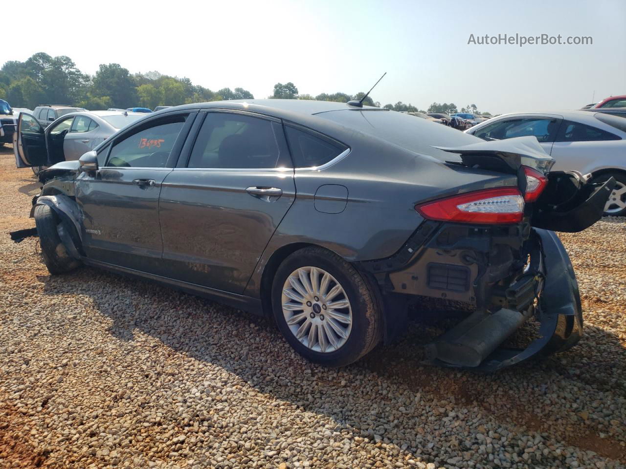 2016 Ford Fusion Se Hybrid Gray vin: 3FA6P0LU4GR218916