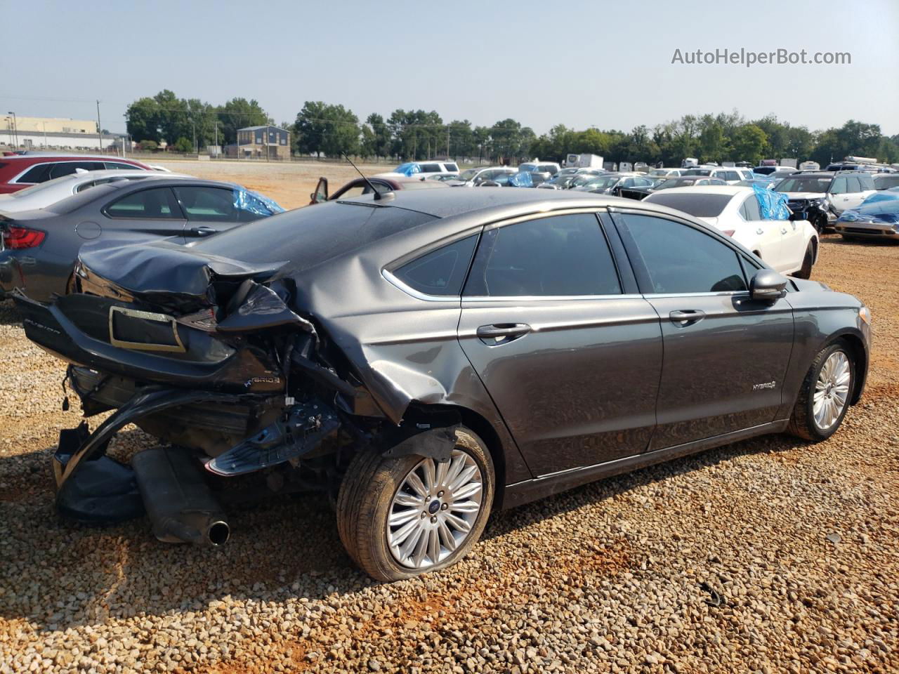 2016 Ford Fusion Se Hybrid Gray vin: 3FA6P0LU4GR218916