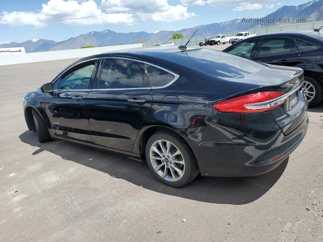 2017 Ford Fusion Se Hybrid Black vin: 3FA6P0LU4HR241758