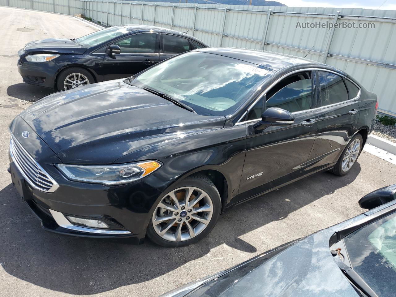 2017 Ford Fusion Se Hybrid Black vin: 3FA6P0LU4HR241758