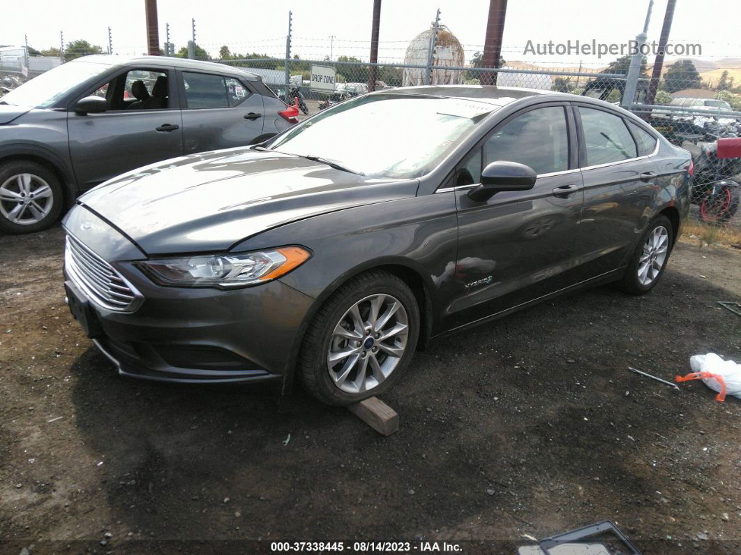 2017 Ford Fusion Hybrid Se Gray vin: 3FA6P0LU4HR264893