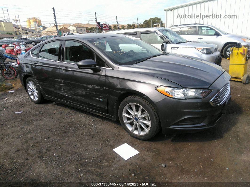 2017 Ford Fusion Hybrid Se Gray vin: 3FA6P0LU4HR264893