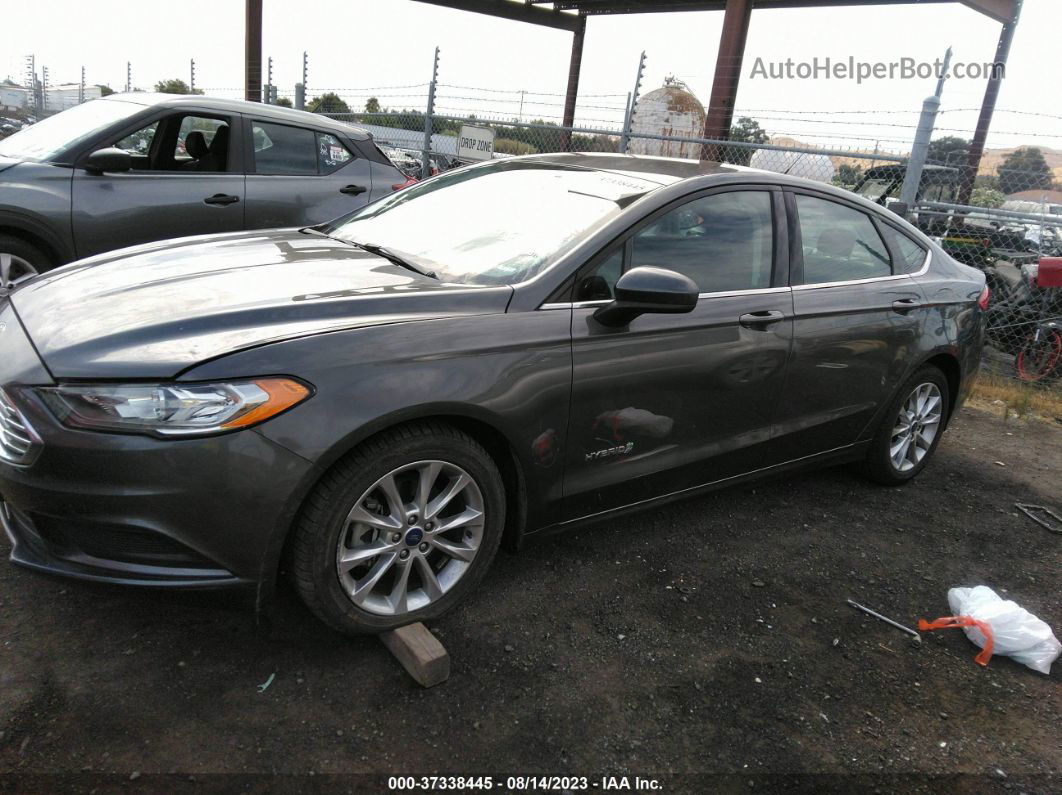 2017 Ford Fusion Hybrid Se Gray vin: 3FA6P0LU4HR264893